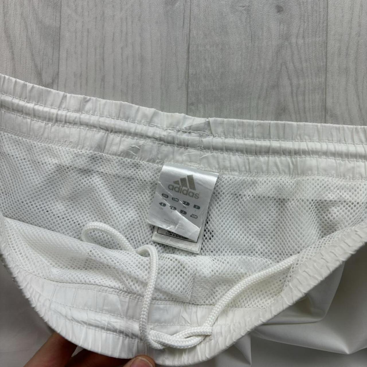 VINTAGE Y2K ADIDAS TECHNICAL BAGGY TRACKSUIT BOTTOMS WHITE