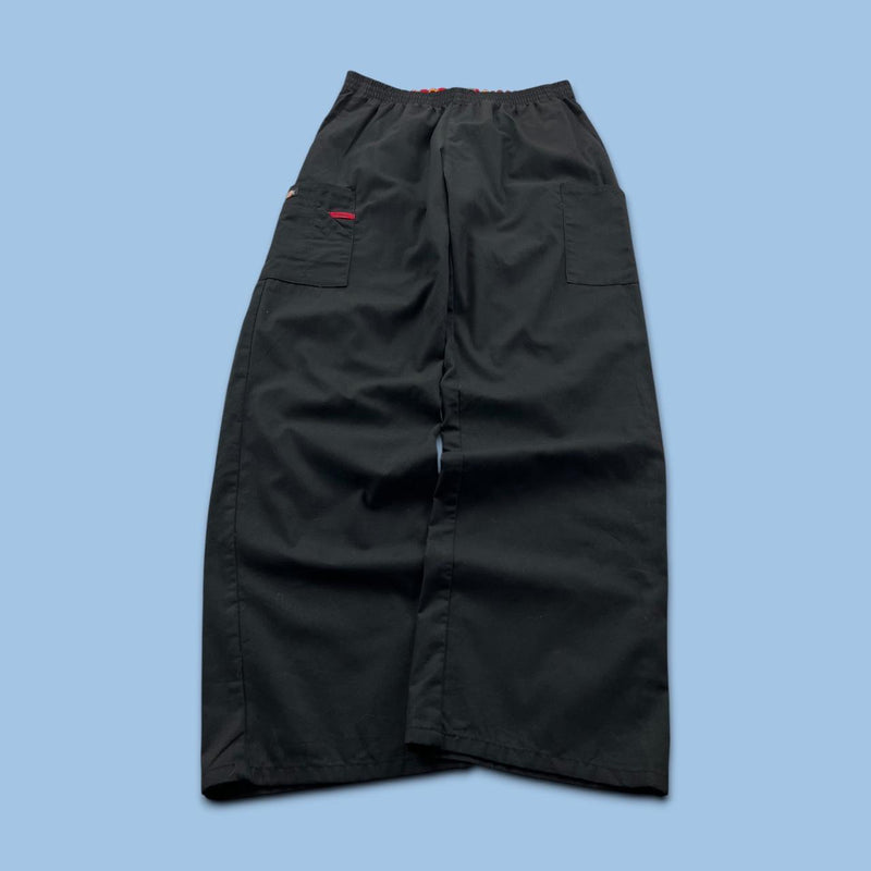 VINTAGE Y2K DICKIES BAGGY CARGO TROUSERS BLACK