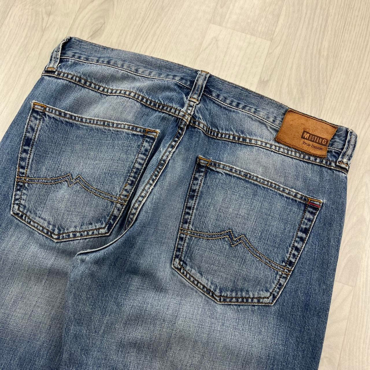 VINTAGE Y2K MUSTANG BAGGY JEANS BLUE