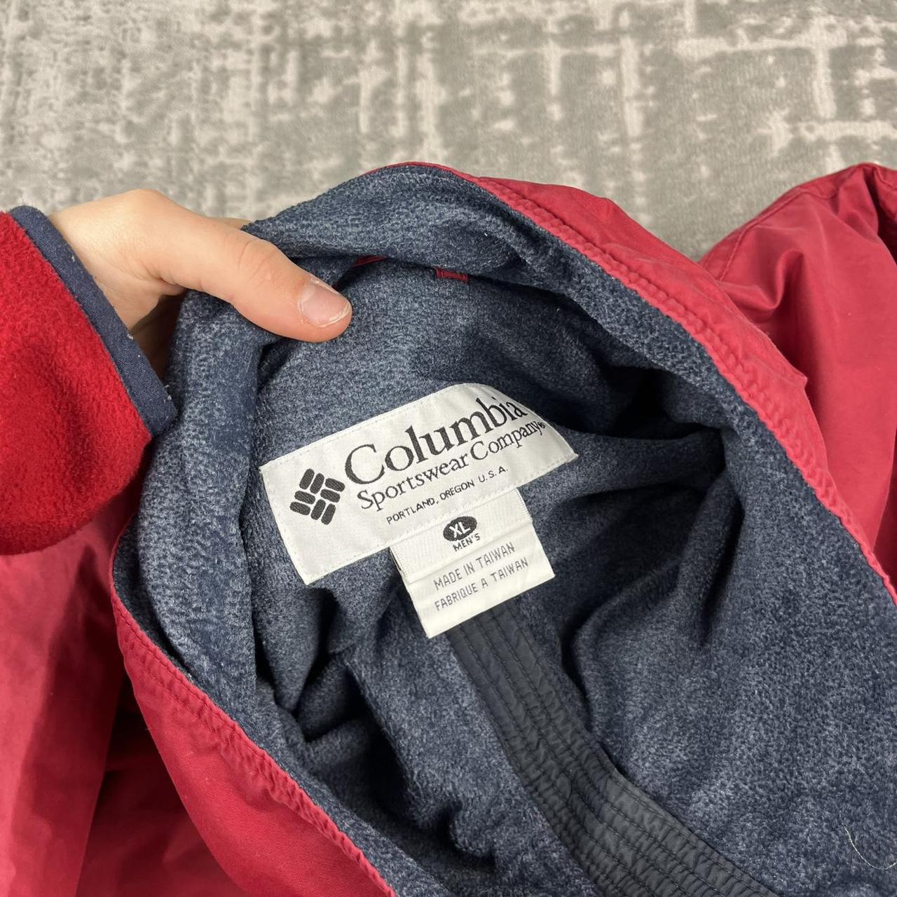 VINTAGE 00s COLUMBIA UTILITY BOMBER JACKET RED