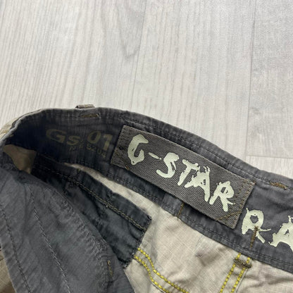 VINTAGE Y2K G STAR RAW CAMO CARGO SHORTS