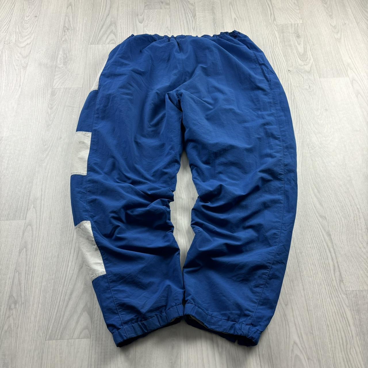 VINTAGE 90s ADIDAS EQUIPMENT BAGGY TRACKSUIT BOTTOMS BLUE