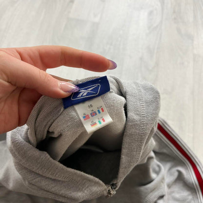 VINTAGE Y2K REEBOK ZIP HOODIE GREY