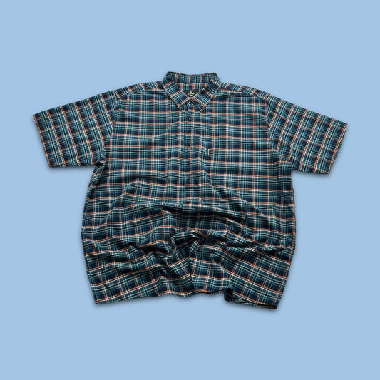 VINTAGE Y2K GUINNESS SHORT SLEEVE BUTTON UP SHIRT BLUE / NAVY
