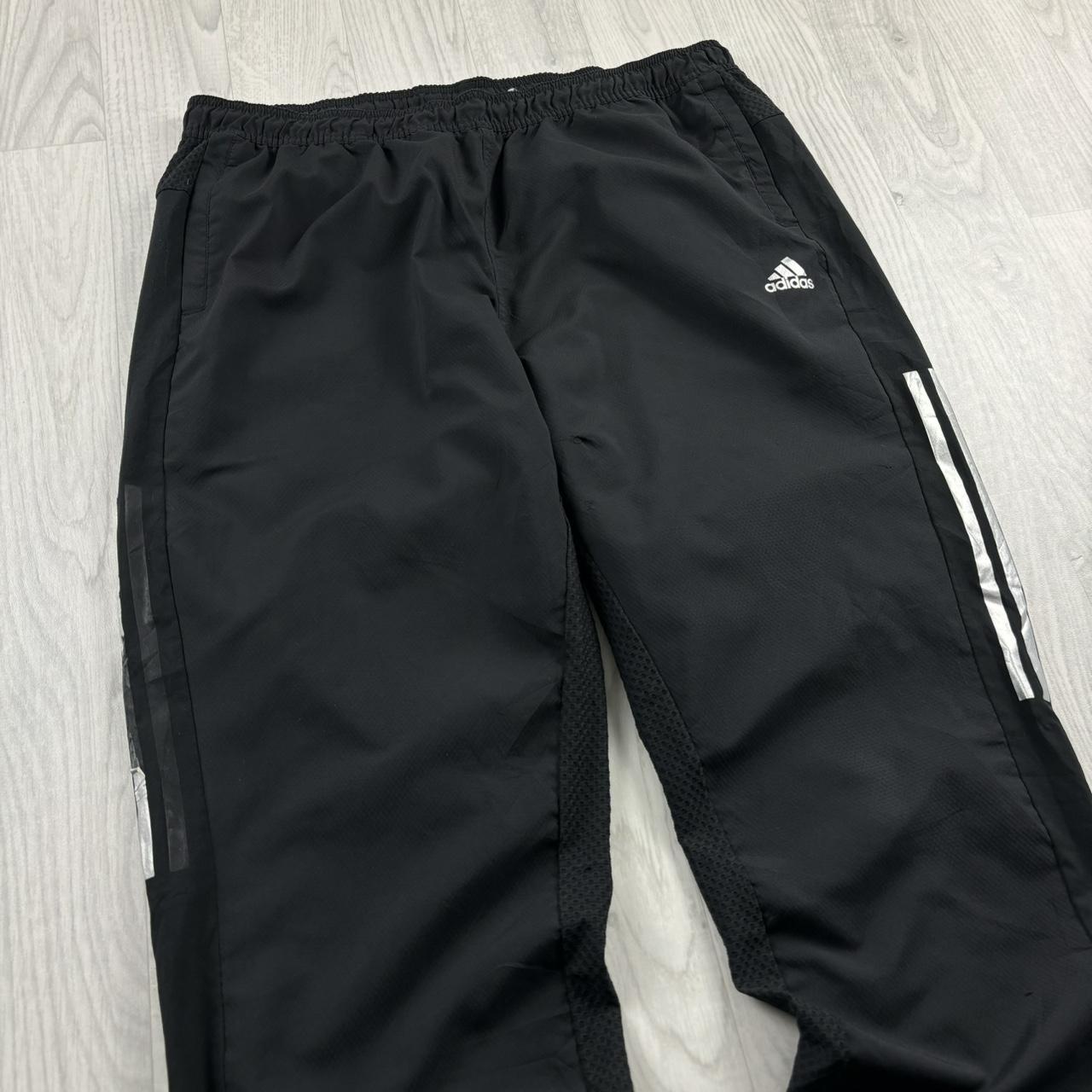 VINTAGE Y2K ADIDAS BAGGY TRACKSUIT BOTTOMS BLACK