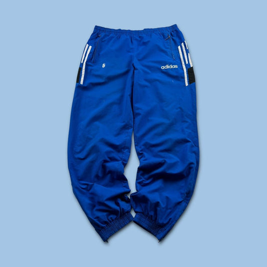 VINTAGE Y2K ADIDAS BAGGY TRACKSUIT BOTTOMS BLUE
