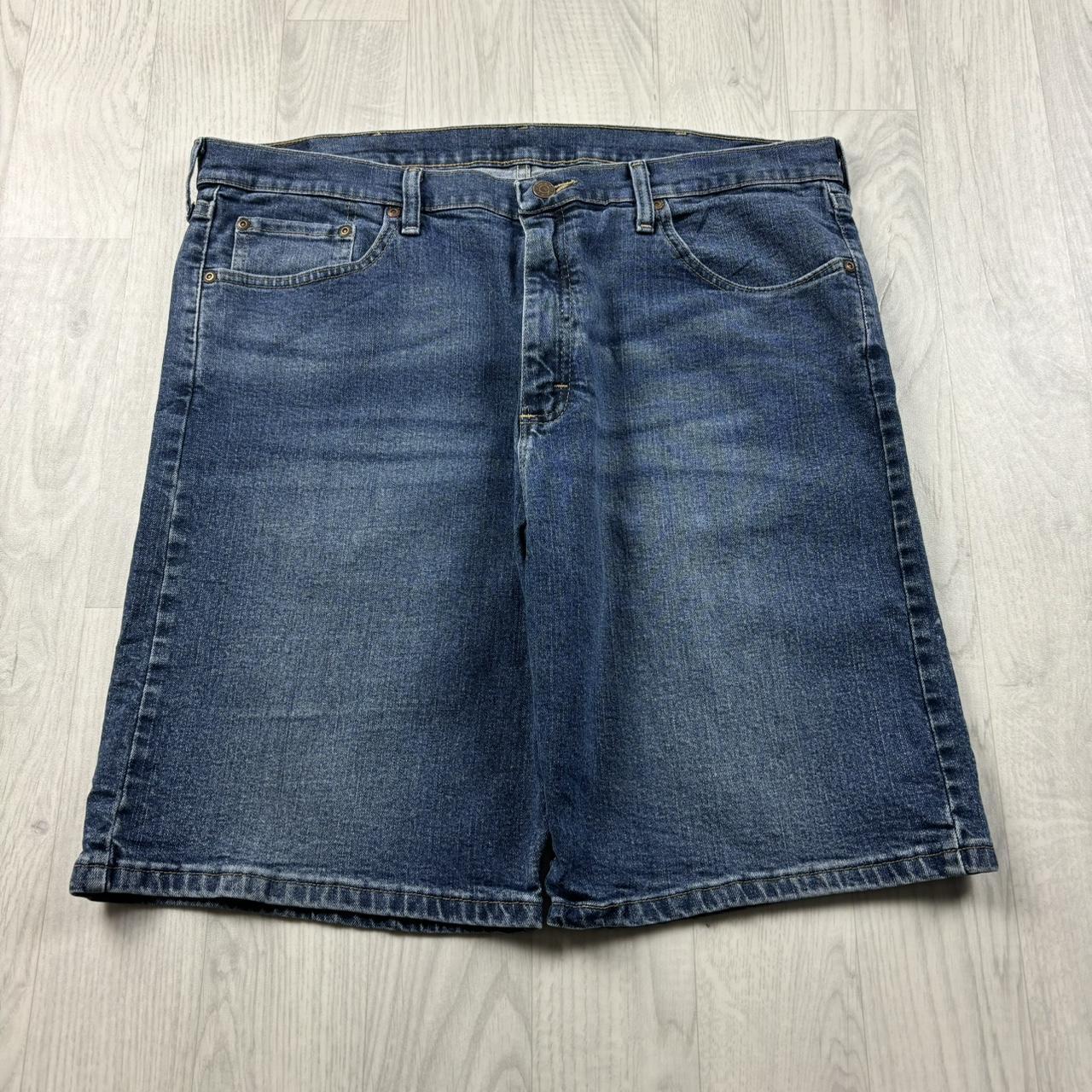 VINTAGE 00s WRANGLER BAGGY LOOSE JORTS BLUE