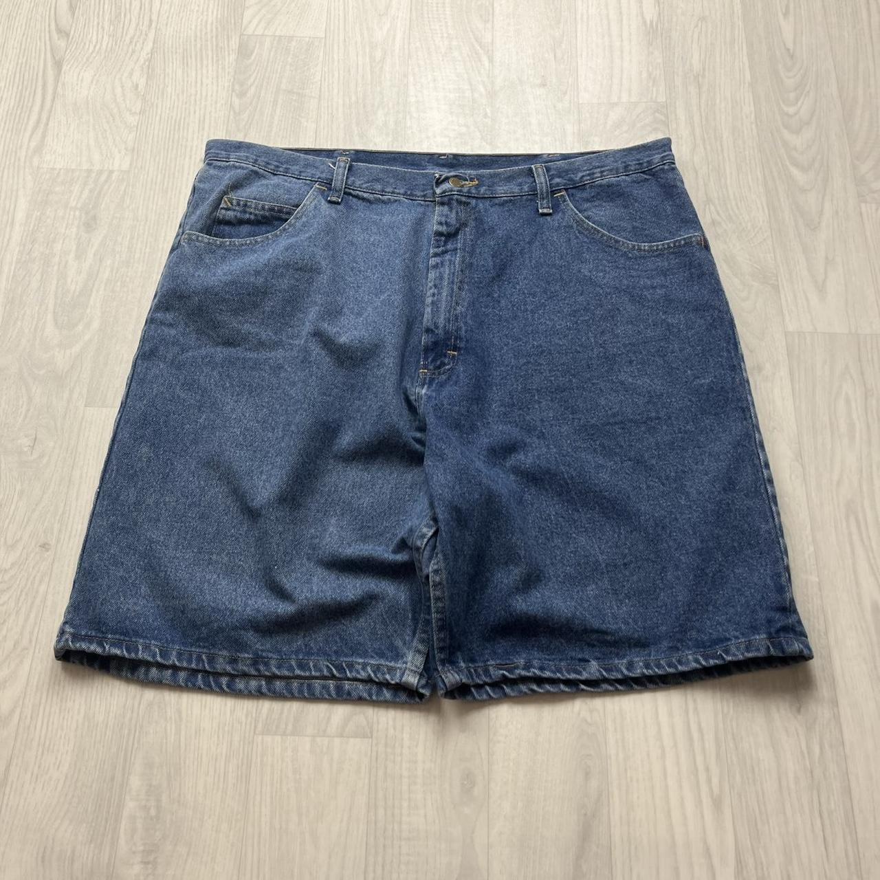 VINTAGE Y2K WRANGLER BAGGY JORTS BLUE