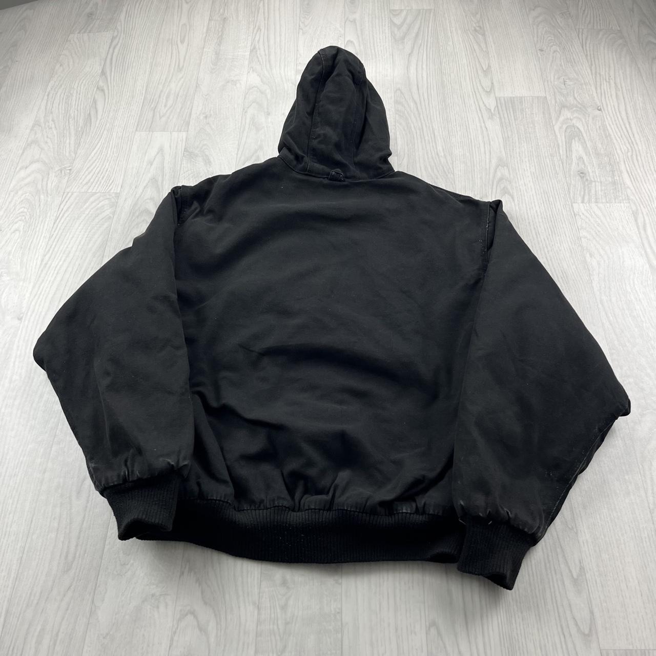 VINTAGE Y2K WALLS HOODED WORKWEAR BOMBER JACKET BLACK