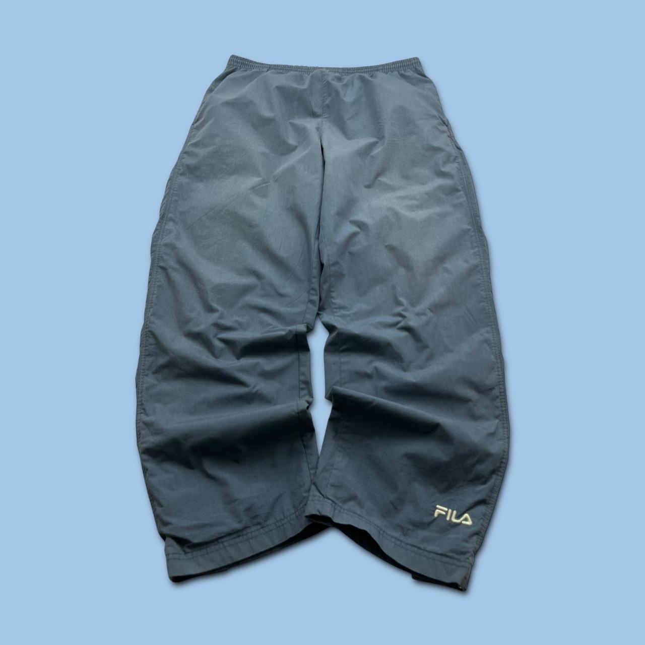 VINTAGE Y2K FILA BAGGY TRACKSUIT BOTTOMS GREY