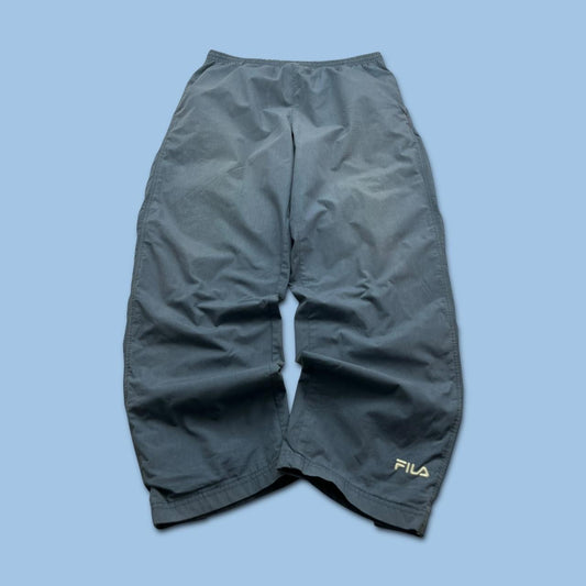 VINTAGE Y2K FILA BAGGY TRACKSUIT BOTTOMS GREY