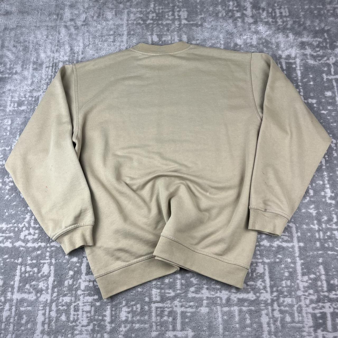 VINTAGE Y2K QUIKSILVER SPELL OUT BOXY SWEATSHIRT BEIGE