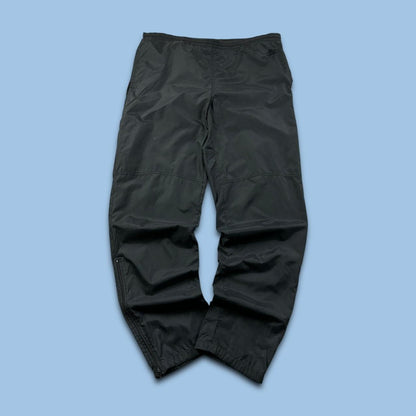 VINTAGE 90s NIKE BAGGY SHELL TRACKSUIT BOTTOMS BLACK