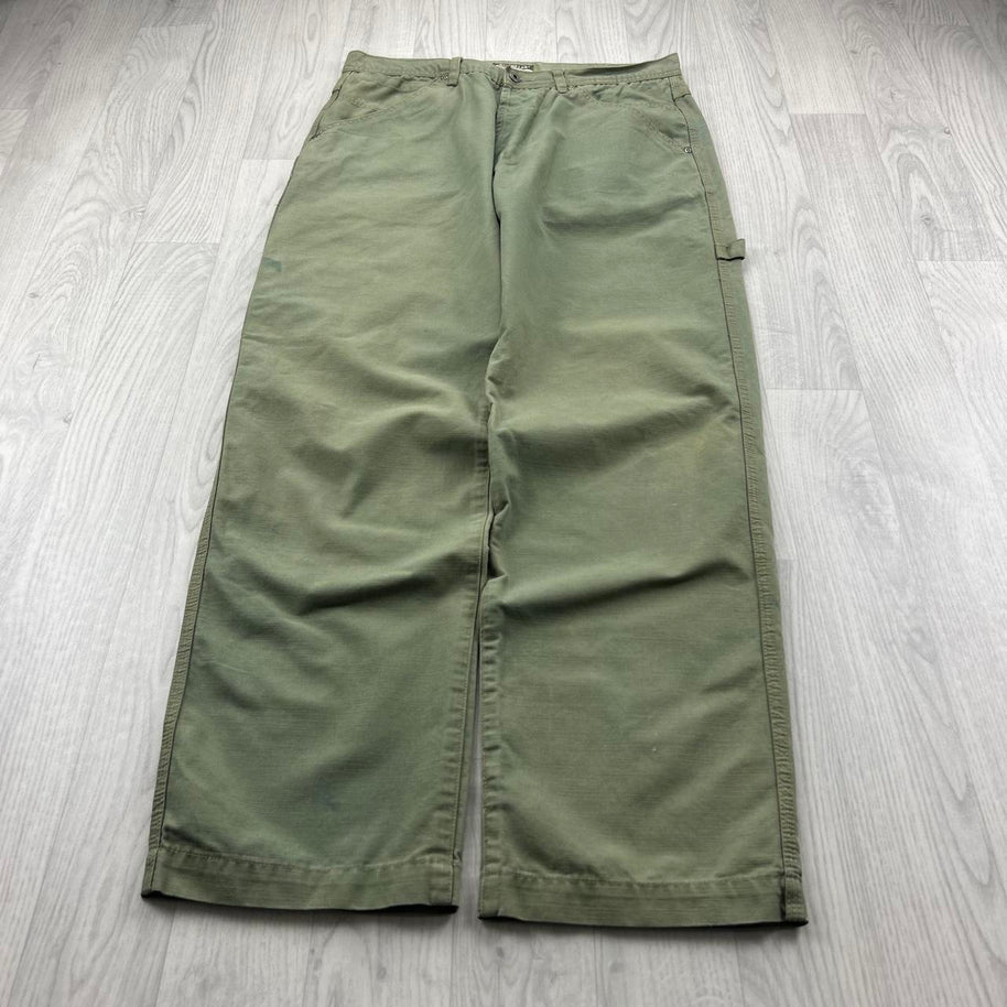 VINTAGE Y2K CATERPILLAR BAGGY CARPENTER JEANS GREEN