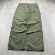 VINTAGE Y2K CATERPILLAR BAGGY CARPENTER JEANS GREEN