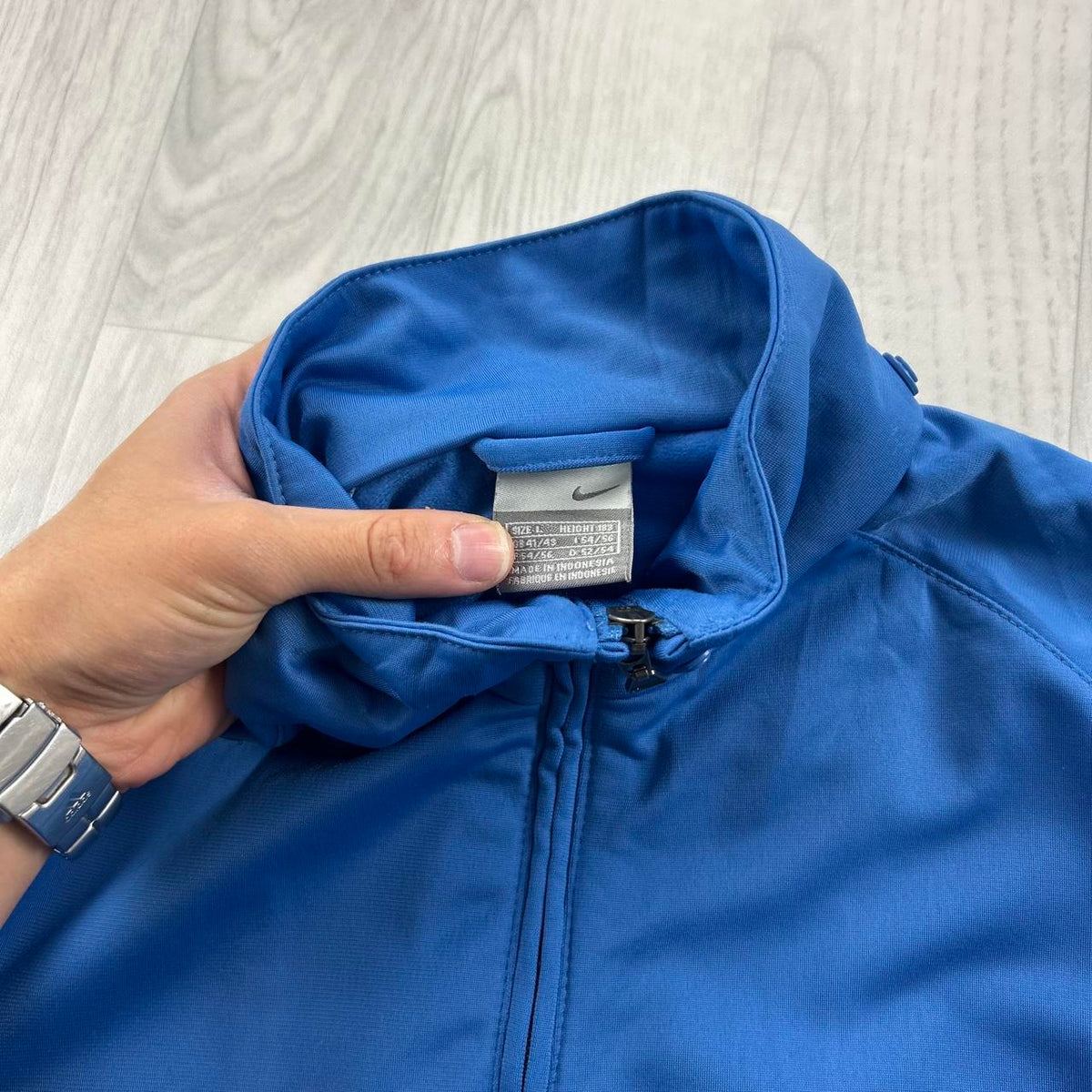 VINTAGE Y2K NIKE ZIP UP TRACK JACKET BLUE