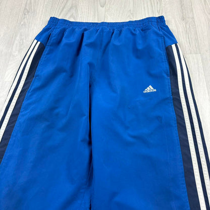 VINTAGE Y2K ADIDAS BAGGY TRACKSUIT BOTTOMS BLUE
