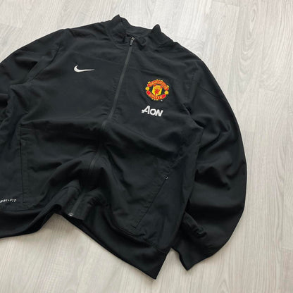 VINTAGE Y2K NIKE MANCHESTER UNITED WINDBREAKER TRACK JACKET BLACK