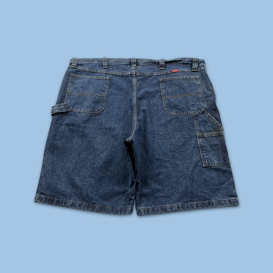 VINTAGE 00s WRANGLER BAGGY LOOSE CARPENTER JORTS NAVY