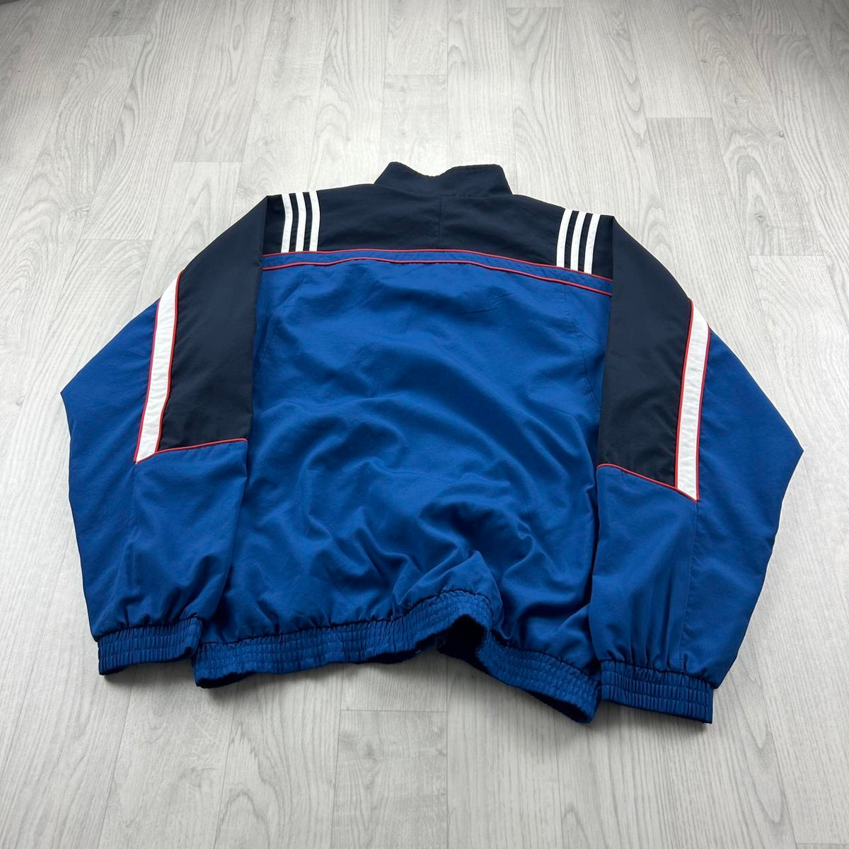 VINTAGE Y2K ADIDAS ZIP UP LIGHTWEIGHT TRACK JACKET BLUE / NAVY