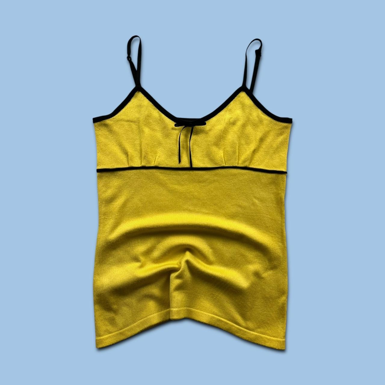 VINTAGE Y2K CAMI TOP YELLOW
