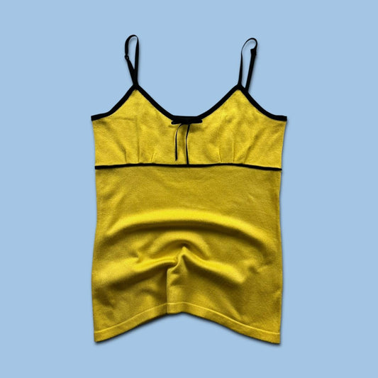 VINTAGE Y2K CAMI TOP YELLOW