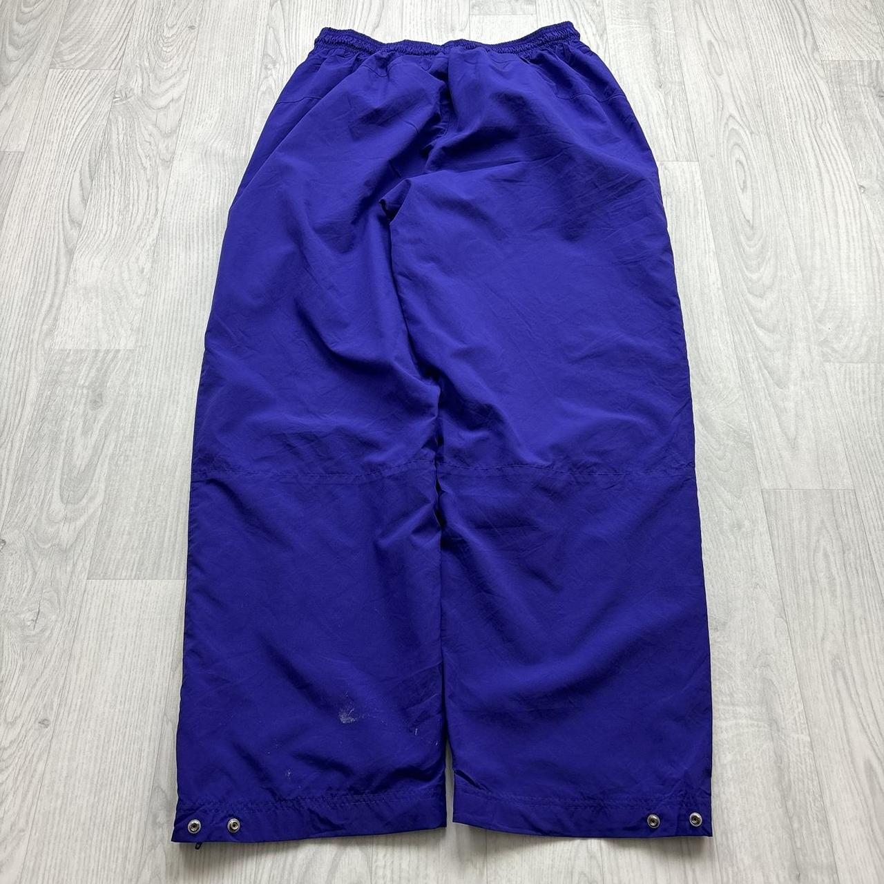 VINTAGE Y2K NIKE TEAM BAGGY TRACKSUIT BOTTOMS PURPLE