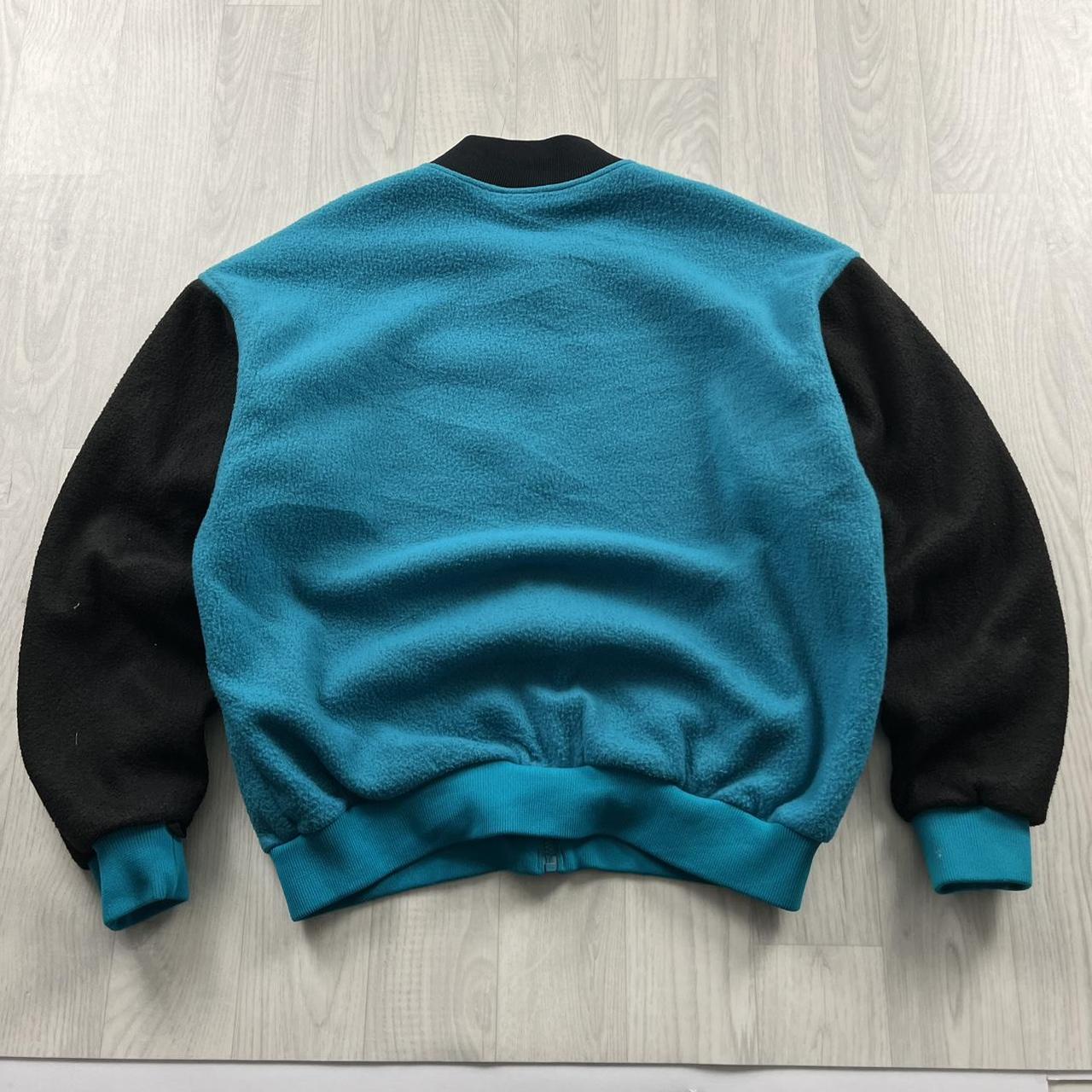 VINTAGE Y2K COLUMBIA MIAMI MARLINS ZIP UP FLEECE TURQUOISE BLACK
