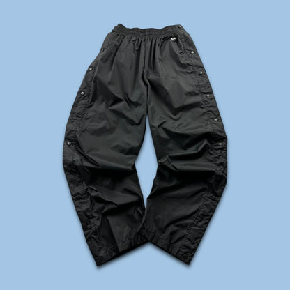 VINTAGE Y2K NIKE BAGGY POPPER TRACKSUIT BOTTOMS BLACK
