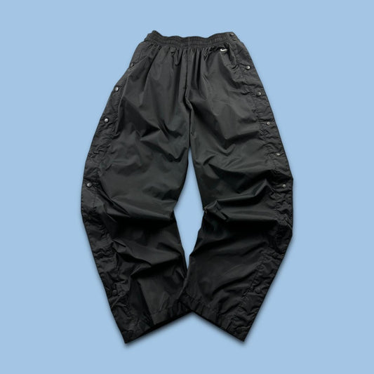 VINTAGE Y2K NIKE BAGGY POPPER TRACKSUIT BOTTOMS BLACK
