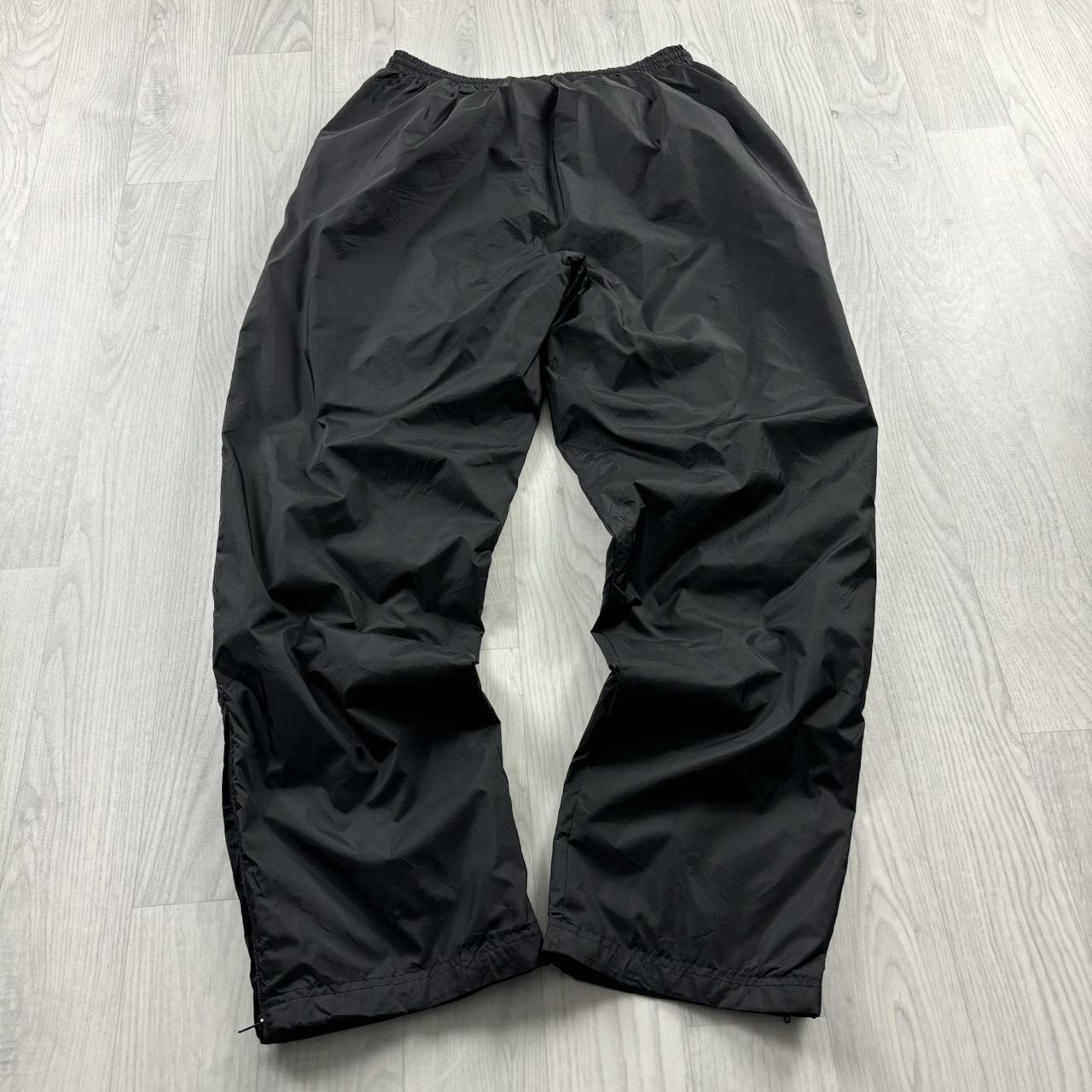VINTAGE 90s ADIDAS BAGGY TRACKSUIT BOTTOMS BLACK