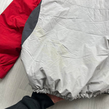 VINTAGE 00s COLUMBIA TECHNICAL UTILITY SKI JACKET GREY RED