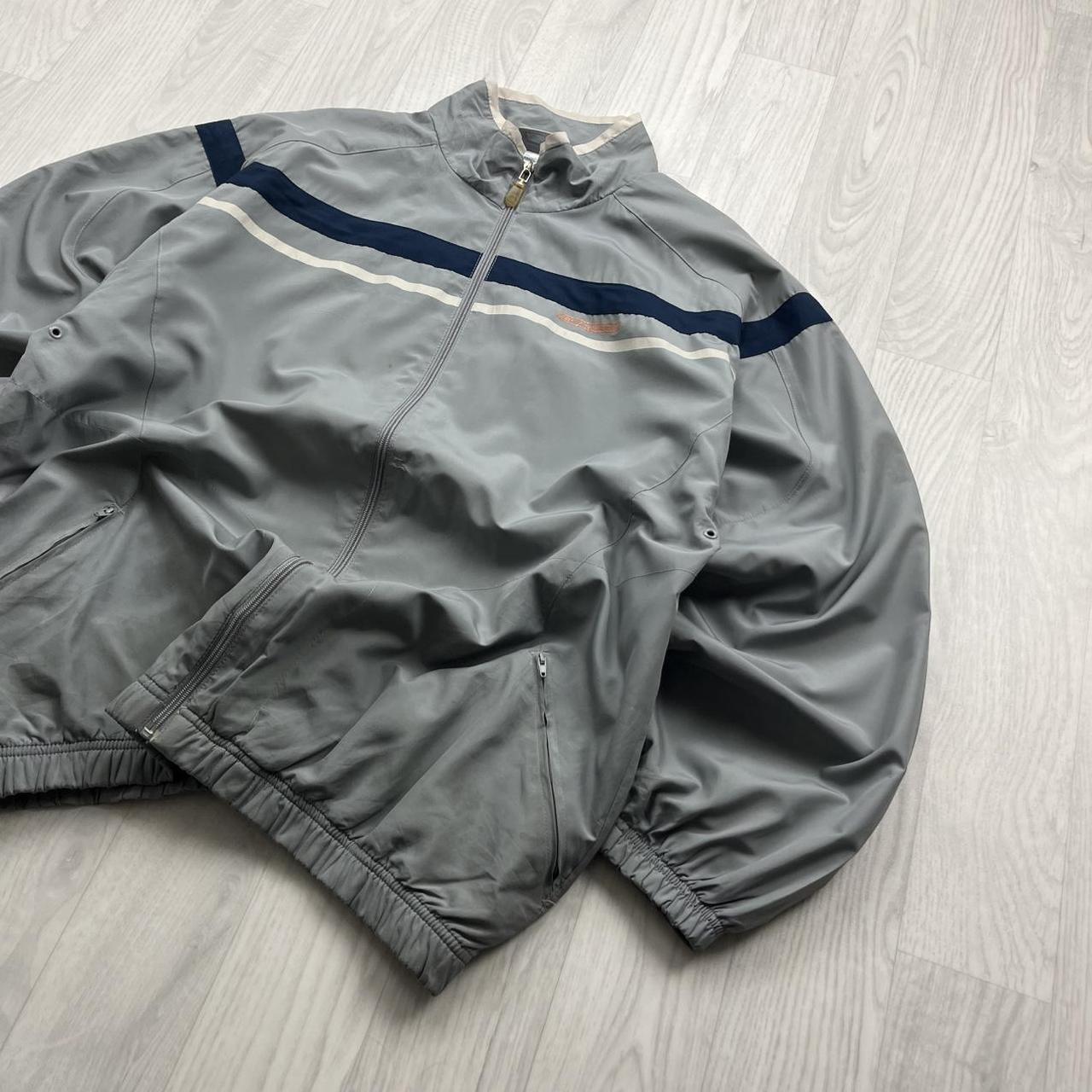 VINTAGE Y2K REEBOK WINDBREAKER TRACKSUIT JACKET GREY