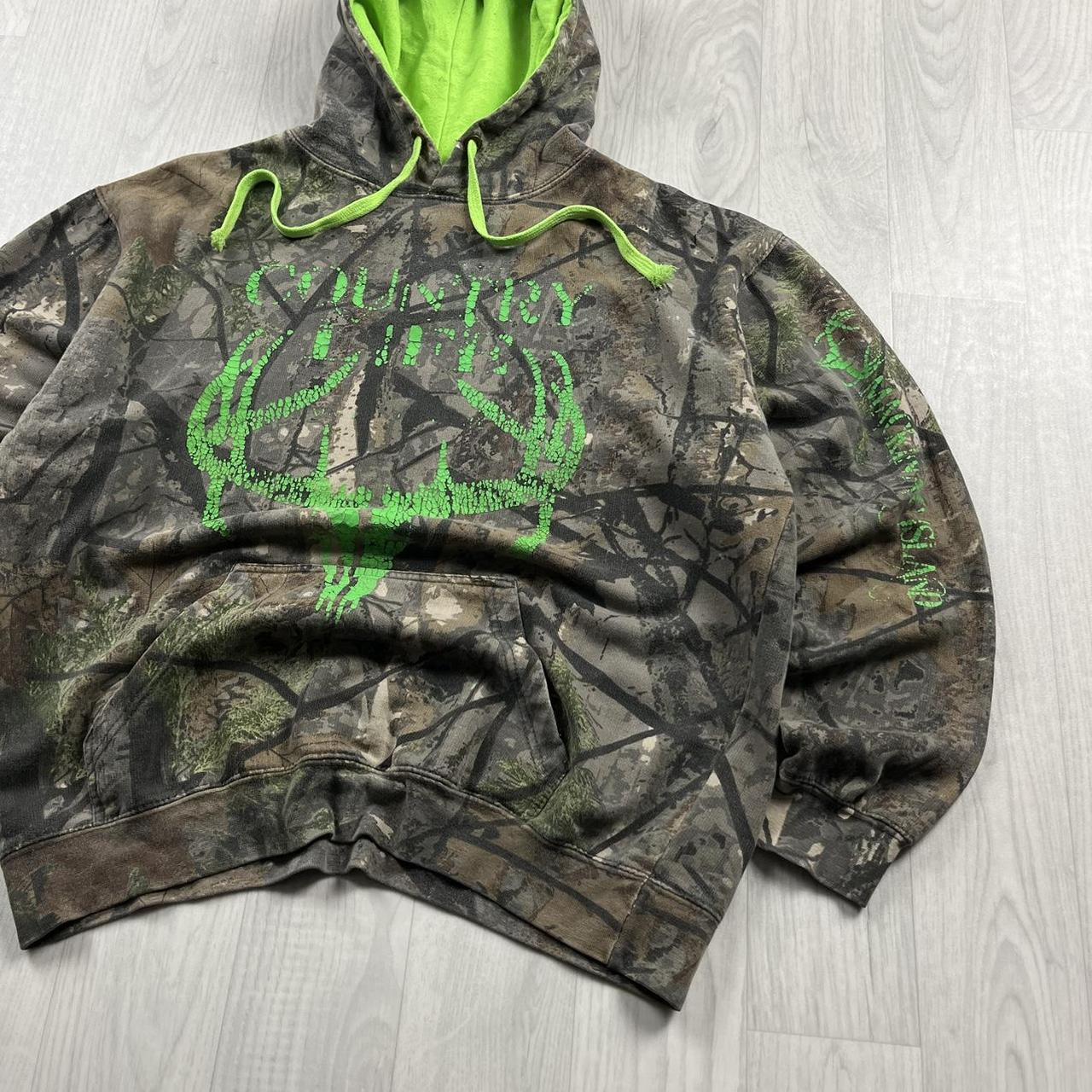 VINTAGE REALTREE HOODIE CAMO GREEN