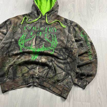 VINTAGE REALTREE HOODIE CAMO GREEN