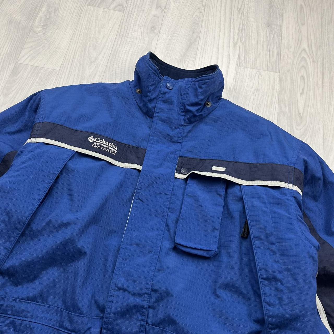 VINTAGE 00s COLUMBIA TECHNICAL UTILITY SKI JACKET BLUE