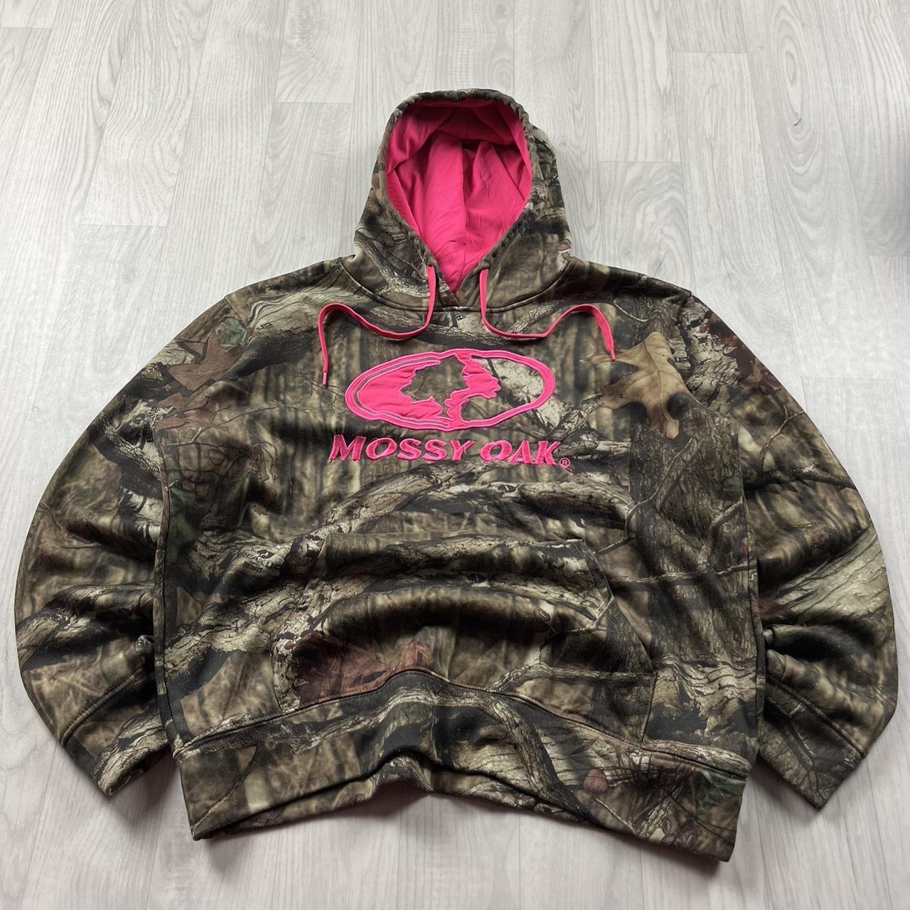 VINTAGE REALTREE MOSSY OAK HOODIE CAMO PINK