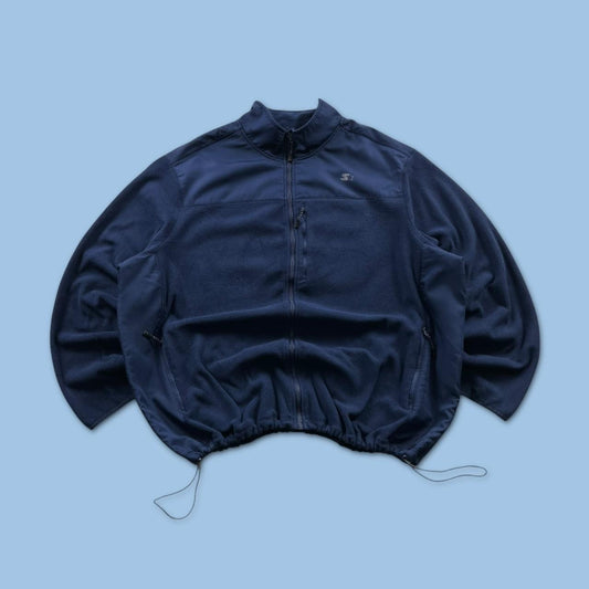 VINTAGE Y2K STARTER ZIP UP FLEECE NAVY