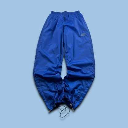 VINTAGE Y2K REEBOK TECHNICAL BAGGY TRACKSUIT BOTTOMS BLUE