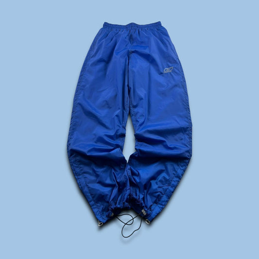 VINTAGE Y2K REEBOK TECHNICAL BAGGY TRACKSUIT BOTTOMS BLUE