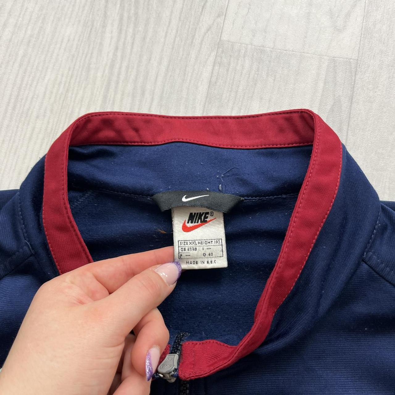 VINTAGE 90s NIKE WINDBREAKER TRACK JACKET NAVY