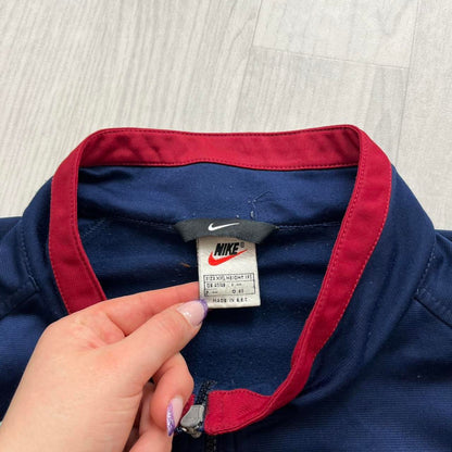VINTAGE 90s NIKE WINDBREAKER TRACK JACKET NAVY