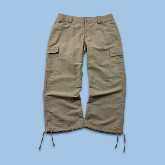 VINTAGE Y2K THE NORTH FACE UTILITY 3/4 TROUSERS BEIGE