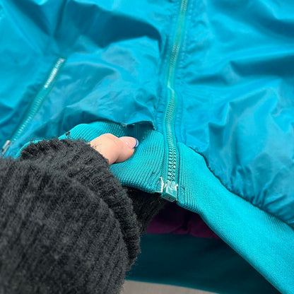 VINTAGE 00s COLUMBIA REVERSIBLE PADDED JACKET PURPLE BLUE