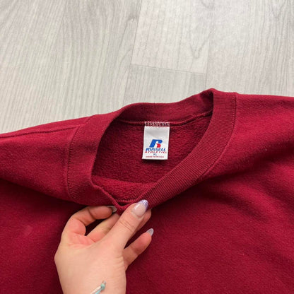 VINTAGE Y2K RUSSELL ATHLETIC SWEATSHIRT RED