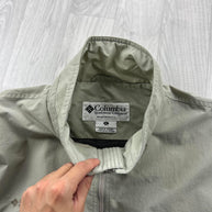 VINTAGE Y2K COLUMBIA UTILITY BOMBER JACKET BEIGE