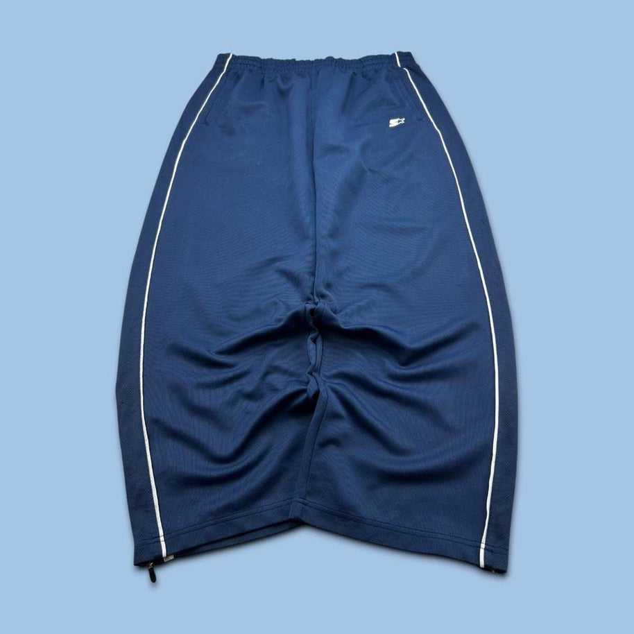 VINTAGE Y2K STARTER BAGGY TRACKSUIT BOTTOMS NAVY