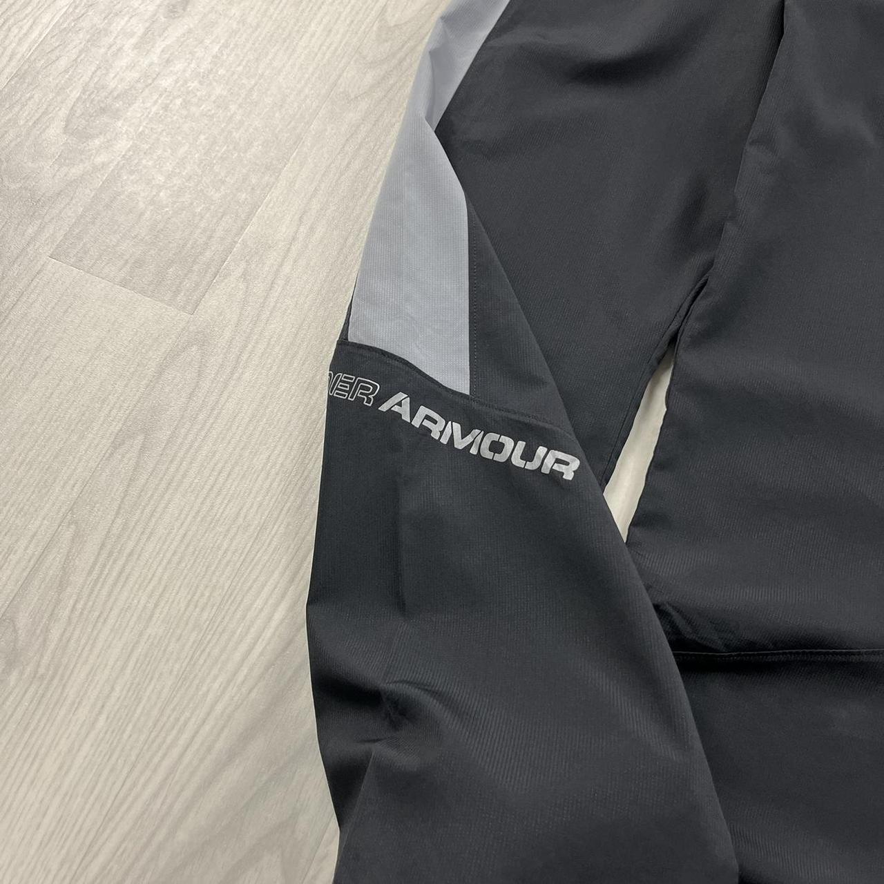VINTAGE Y2K UNDER ARMOUR BAGGY TRACKSUIT BOTTOMS BLACK