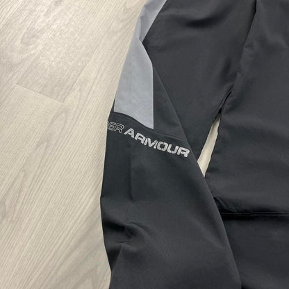 VINTAGE Y2K UNDER ARMOUR BAGGY TRACKSUIT BOTTOMS BLACK