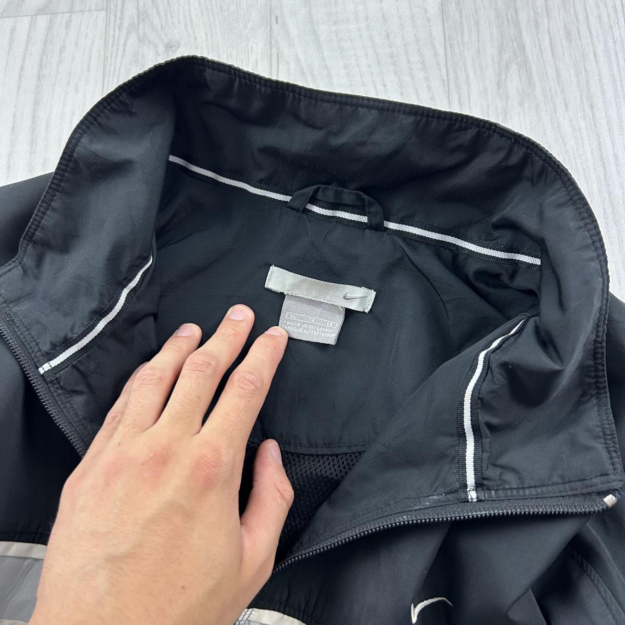VINTAGE Y2K NIKE LIGHTWEIGHT TECHNICAL TRACK JACKET BLACK